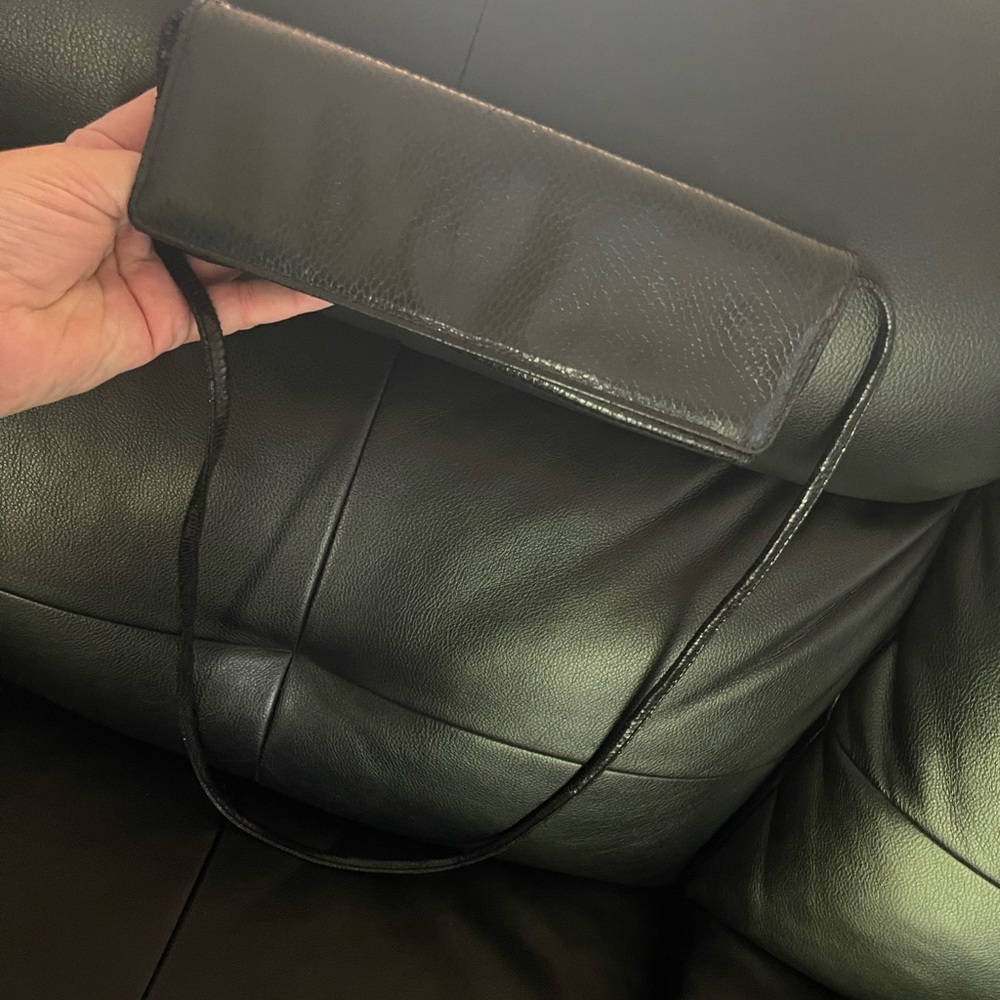 Used vintage black skinny crossbody